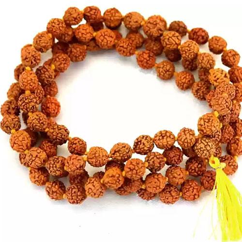 5 Face Rudraksha Mala 9mm